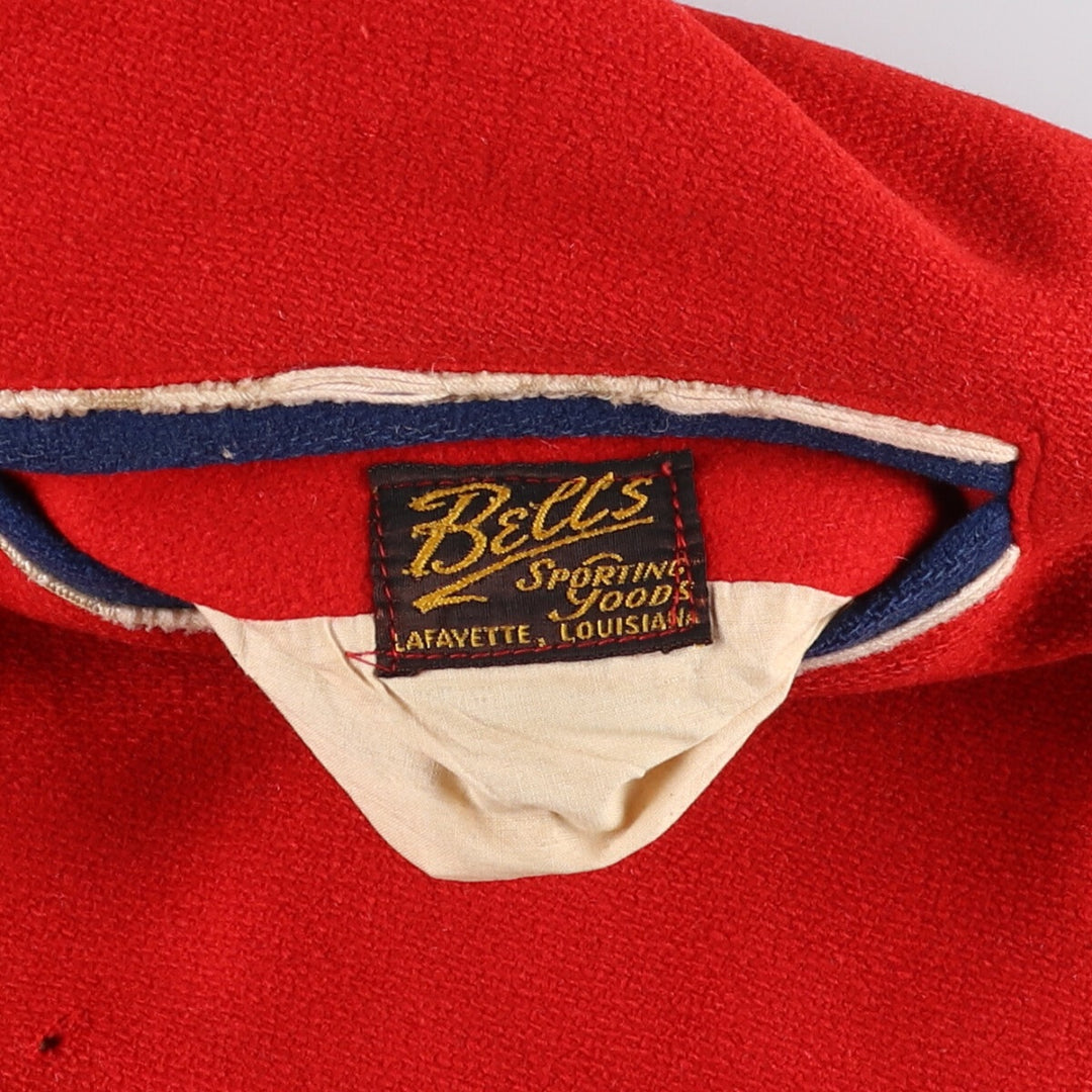 BELLS Reversible Wool Varsity Jacket Award Jacket Varsity Jacket Men's L Size Vintage /evb009905