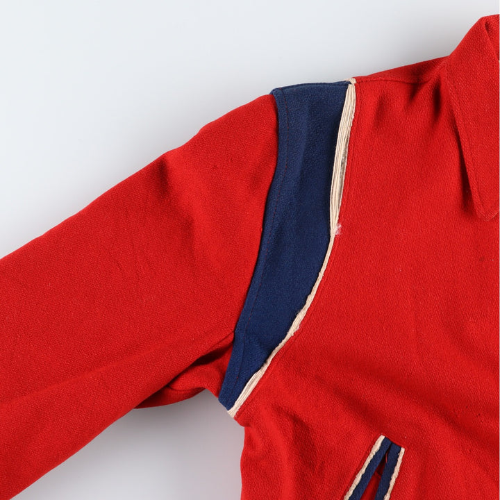 BELLS Reversible Wool Varsity Jacket Award Jacket Varsity Jacket Men's L Size Vintage /evb009905