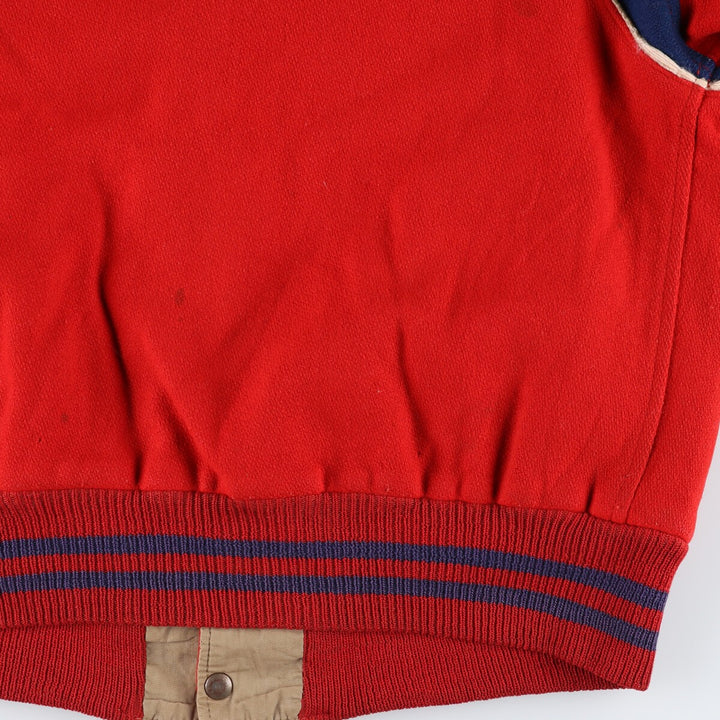 BELLS Reversible Wool Varsity Jacket Award Jacket Varsity Jacket Men's L Size Vintage /evb009905