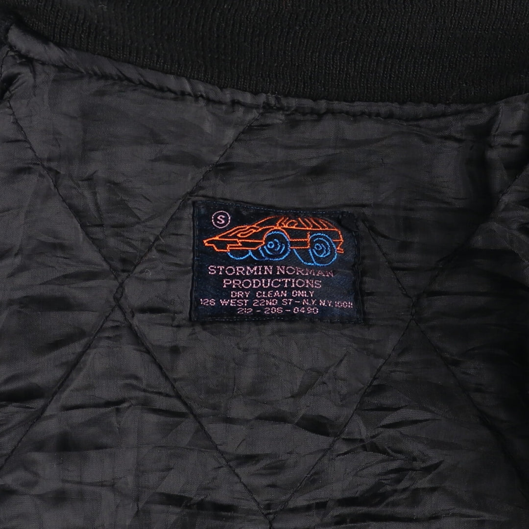 STORMIN NORMAN PRODUTIONS Hard Rock Cafe Leather Wool Buttoned Varsity Jacket for Men (S) /evb009906