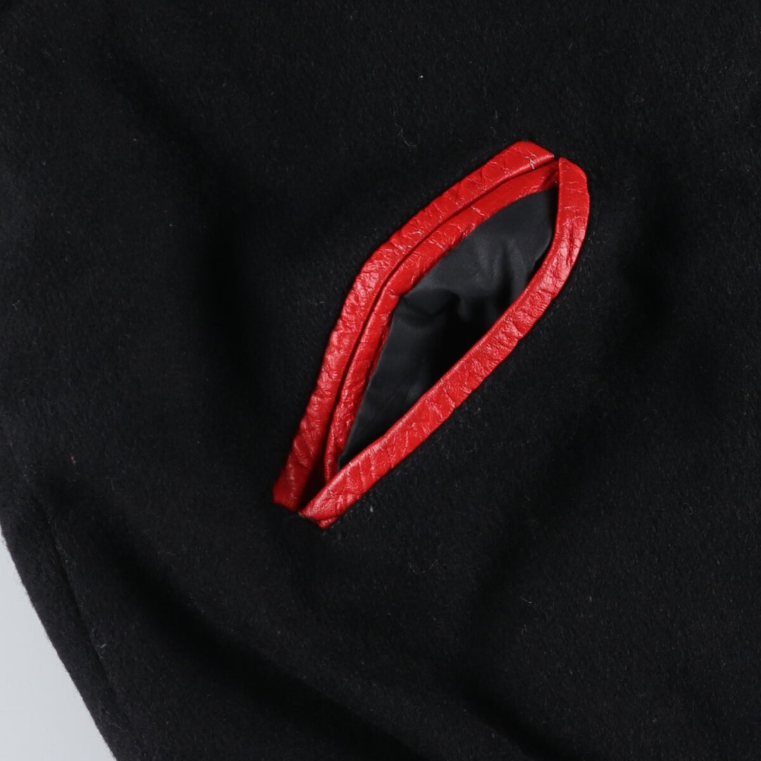 STORMIN NORMAN PRODUTIONS Hard Rock Cafe Leather Wool Buttoned Varsity Jacket for Men (S) /evb009906