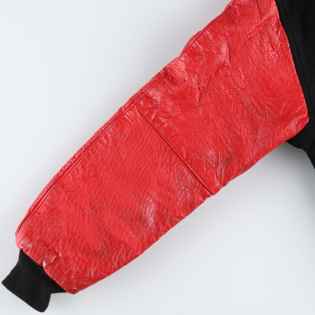 STORMIN NORMAN PRODUTIONS Hard Rock Cafe Leather Wool Buttoned Varsity Jacket for Men (S) /evb009906