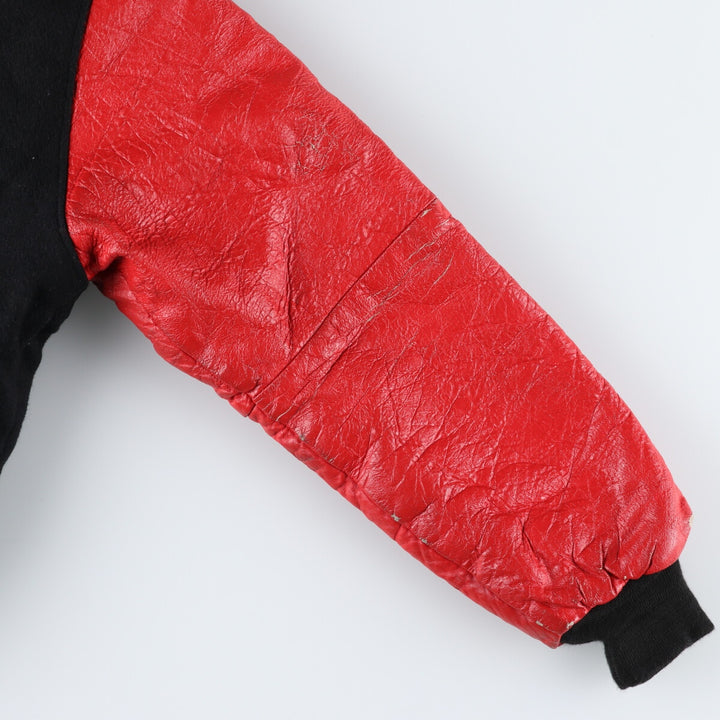 STORMIN NORMAN PRODUTIONS Hard Rock Cafe Leather Wool Buttoned Varsity Jacket for Men (S) /evb009906