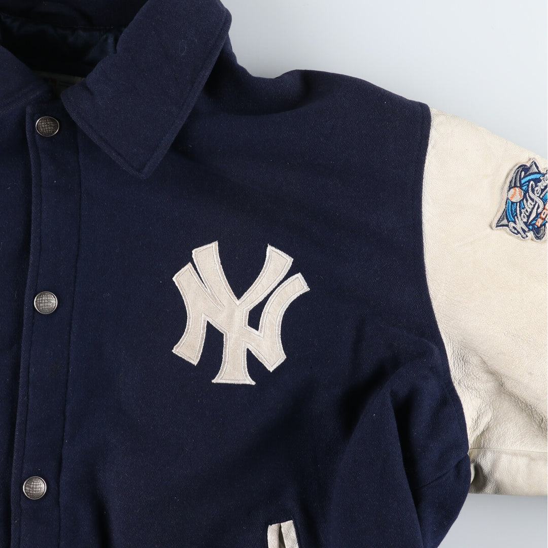 Genuine Merchandise New York Yankees Leather Wool Jacket Award Jacket Men's XXL /evb009910