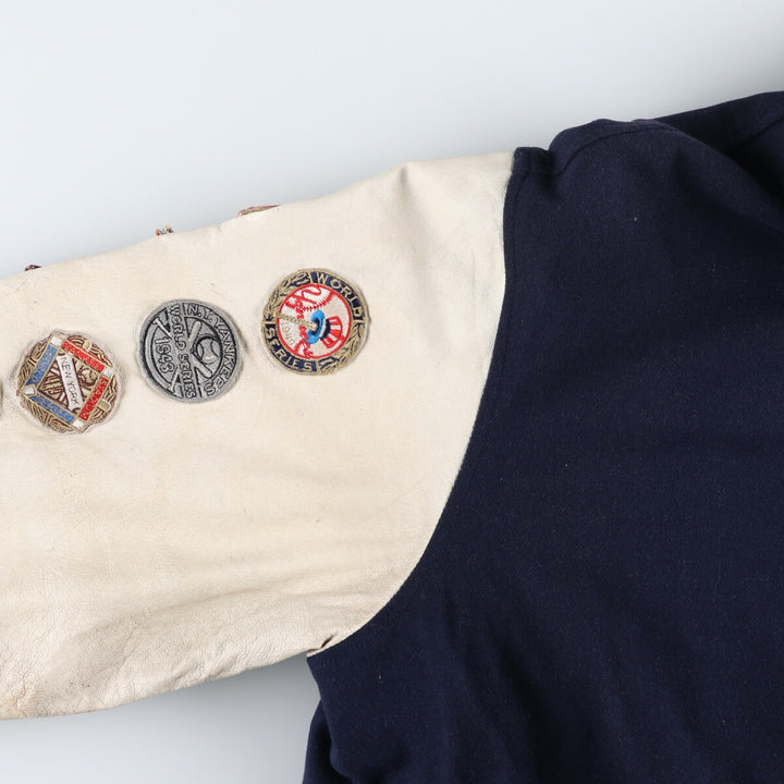 Genuine Merchandise New York Yankees Leather Wool Jacket Award Jacket Men's XXL /evb009910