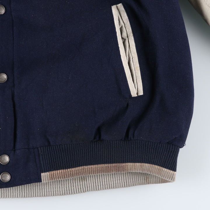 Genuine Merchandise New York Yankees Leather Wool Jacket Award Jacket Men's XXL /evb009910