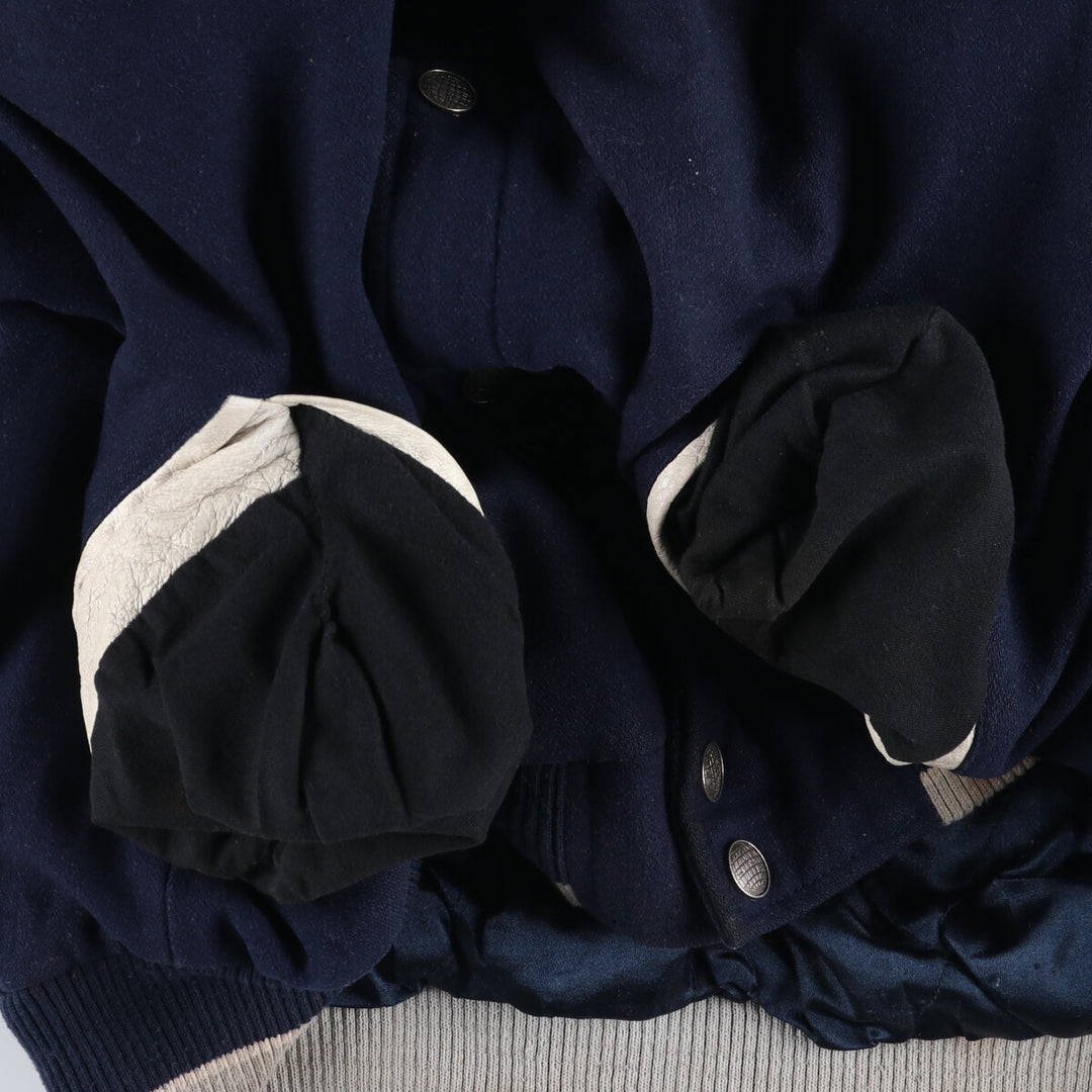 Genuine Merchandise New York Yankees Leather Wool Jacket Award Jacket Men's XXL /evb009910