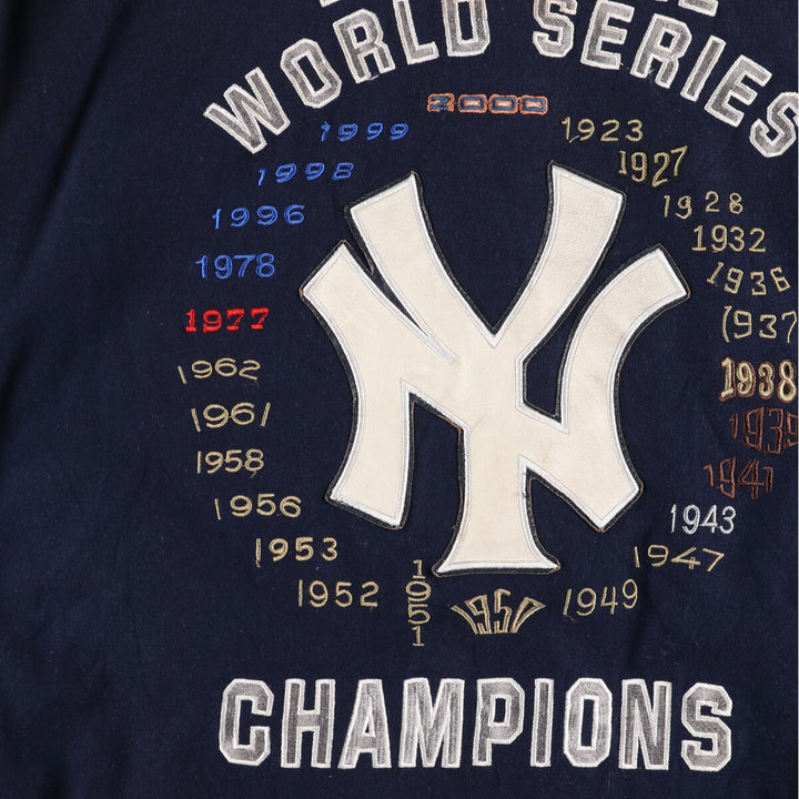 Genuine Merchandise New York Yankees Leather Wool Jacket Award Jacket Men's XXL /evb009910