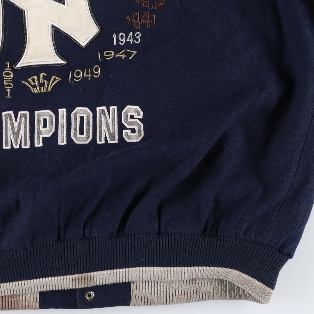 Genuine Merchandise New York Yankees Leather Wool Jacket Award Jacket Men's XXL /evb009910