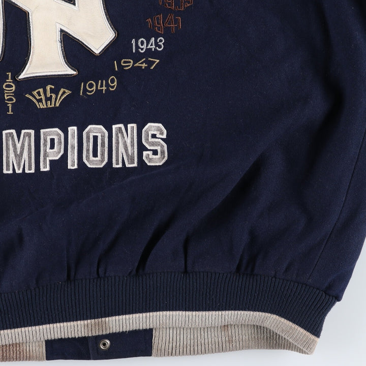 Genuine Merchandise New York Yankees Leather Wool Jacket Award Jacket Men's XXL /evb009910