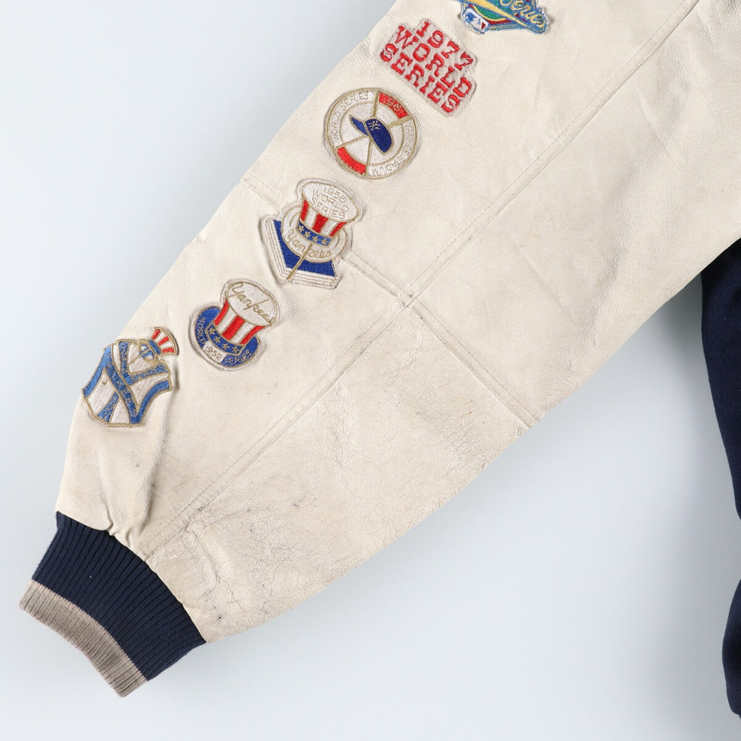 Genuine Merchandise New York Yankees Leather Wool Jacket Award Jacket Men's XXL /evb009910