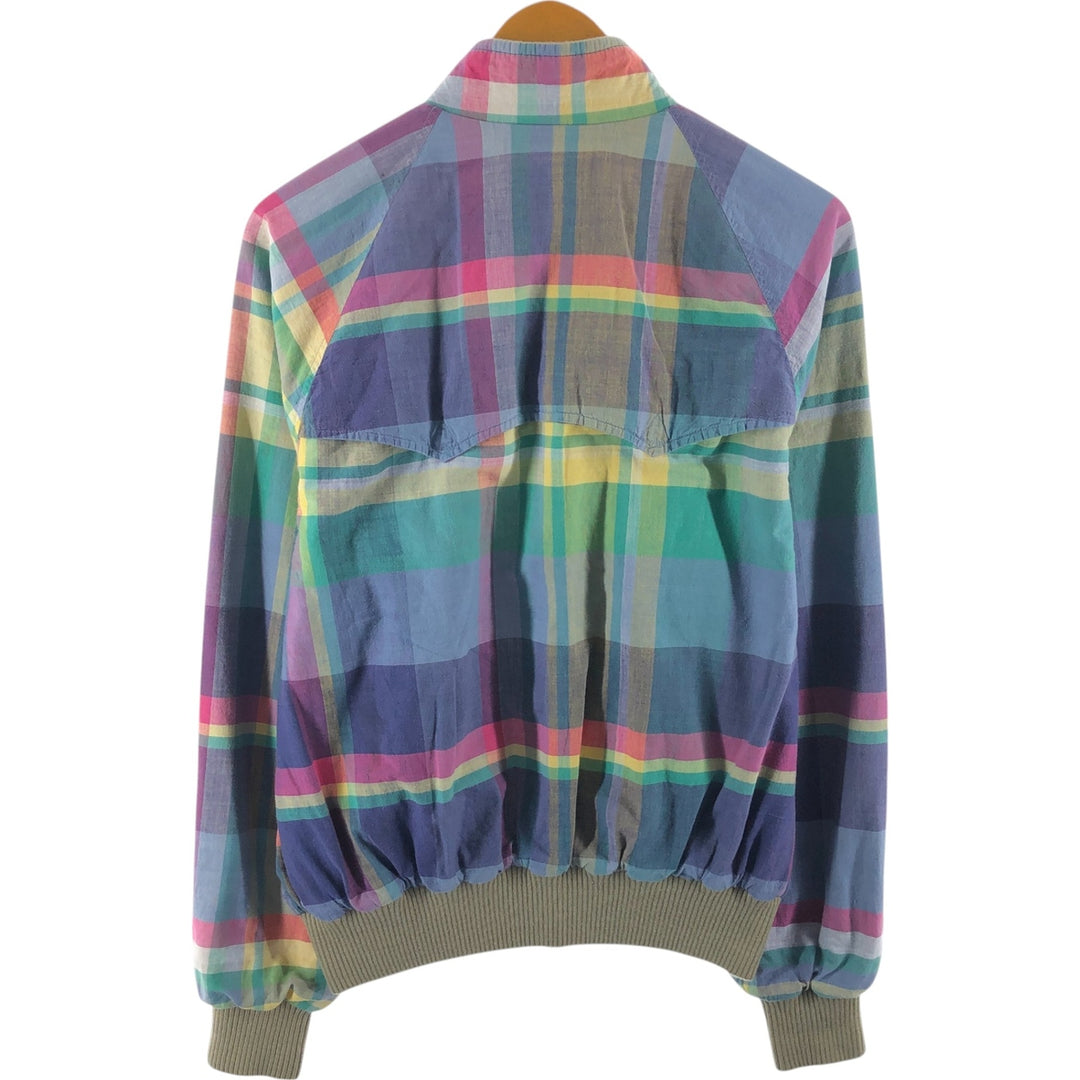 POLO by Ralph Lauren Check Pattern Madras Check Harrington Jacket Swing Top Men's M size /evb009935