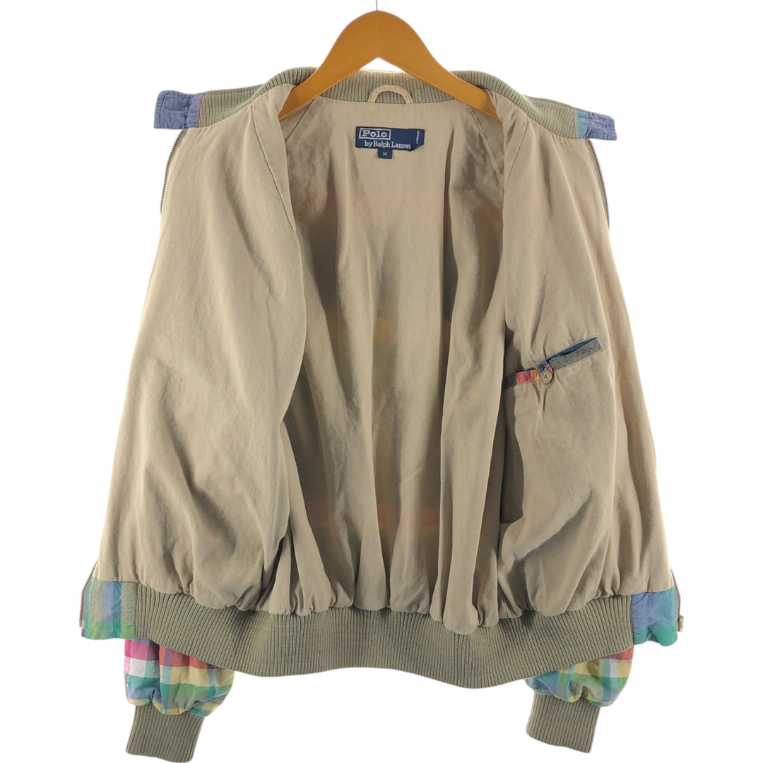 POLO by Ralph Lauren Check Pattern Madras Check Harrington Jacket Swing Top Men's M size /evb009935