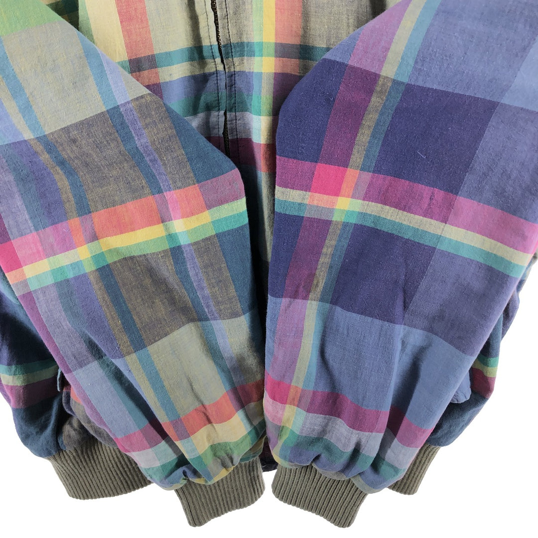 POLO by Ralph Lauren Check Pattern Madras Check Harrington Jacket Swing Top Men's M size /evb009935