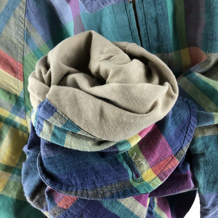 POLO by Ralph Lauren Check Pattern Madras Check Harrington Jacket Swing Top Men's M size /evb009935