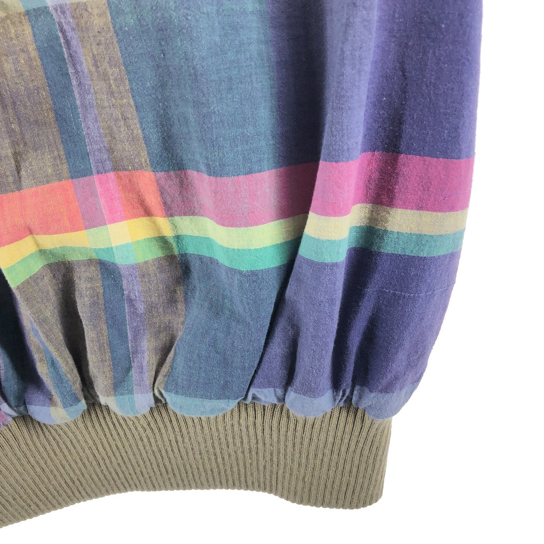 POLO by Ralph Lauren Check Pattern Madras Check Harrington Jacket Swing Top Men's M size /evb009935