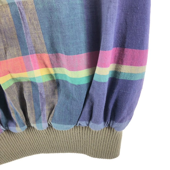 POLO by Ralph Lauren Check Pattern Madras Check Harrington Jacket Swing Top Men's M size /evb009935