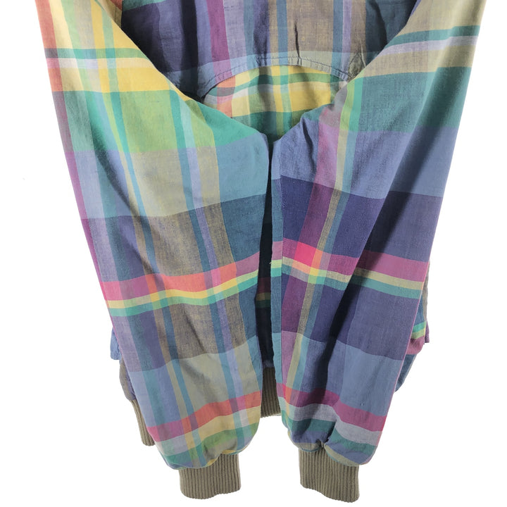 POLO by Ralph Lauren Check Pattern Madras Check Harrington Jacket Swing Top Men's M size /evb009935