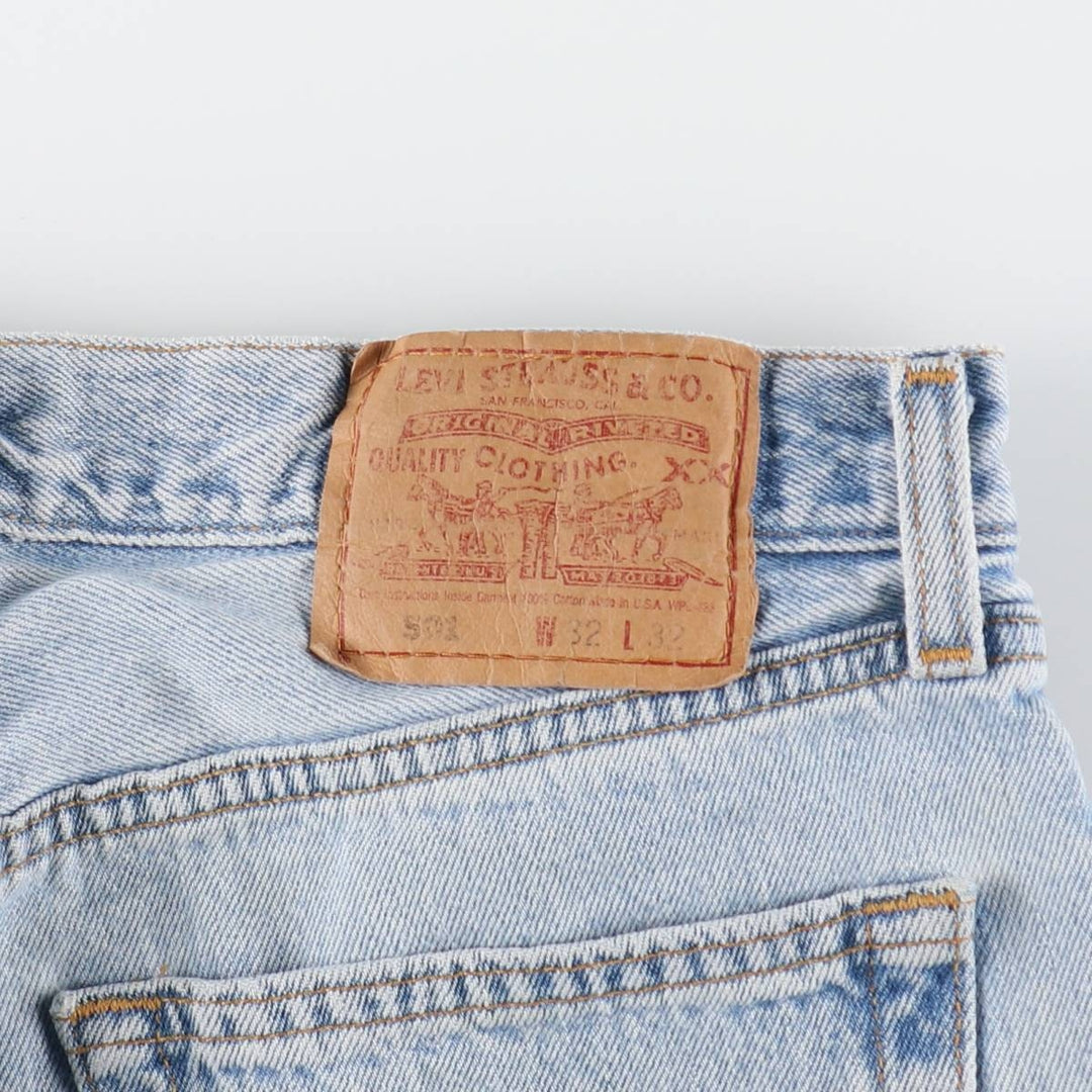 90'S Levi's 501 Straight Denim Pants, Made in USA, Men's, W29, Vintage cotton blue type Vintage Second Hand