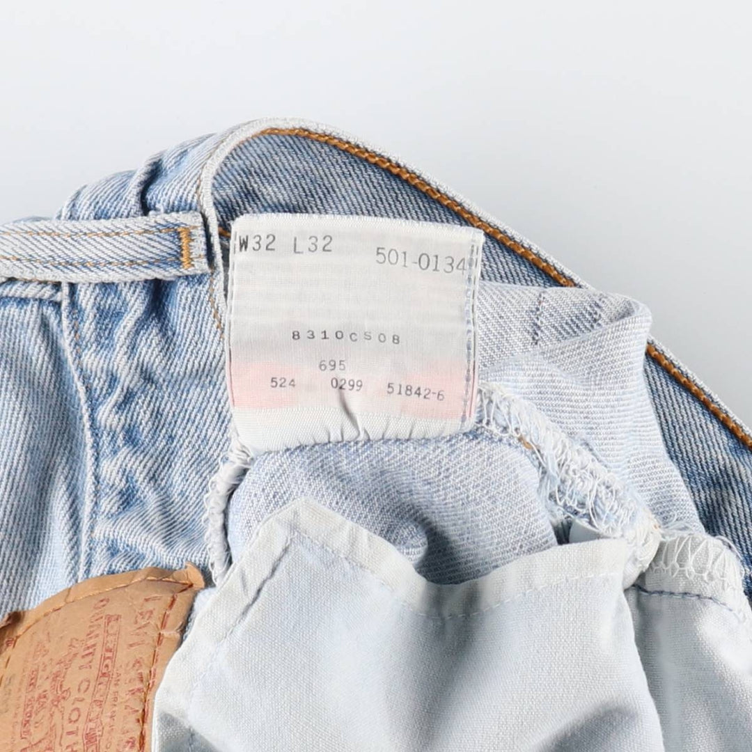 90'S Levi's 501 Straight Denim Pants, Made in USA, Men's, W29, Vintage cotton blue type Vintage Second Hand