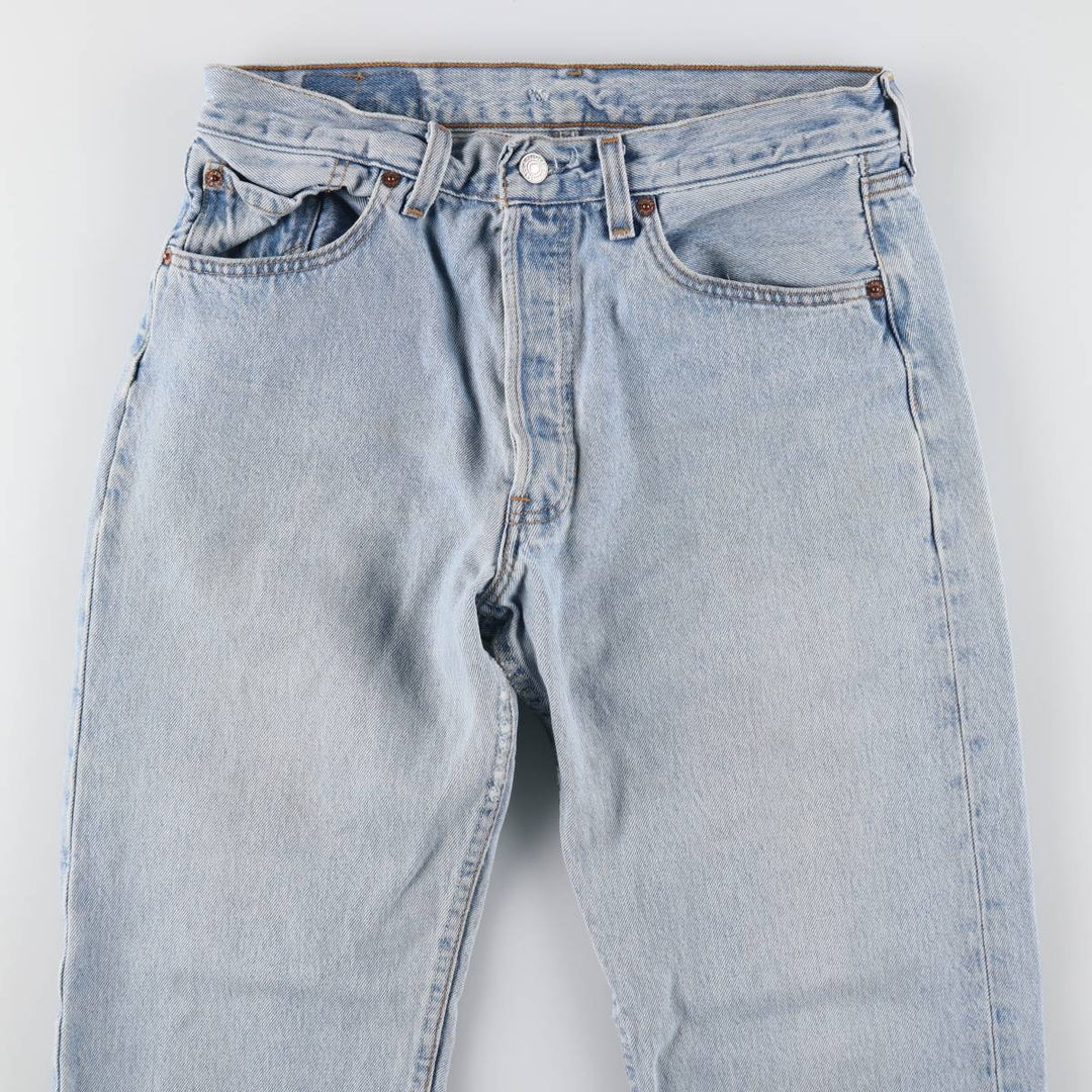 90'S Levi's 501 Straight Denim Pants, Made in USA, Men's, W29, Vintage cotton blue type Vintage Second Hand