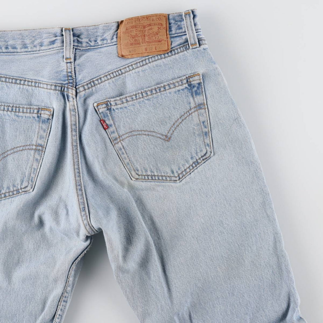 90'S Levi's 501 Straight Denim Pants, Made in USA, Men's, W29, Vintage cotton blue type Vintage Second Hand