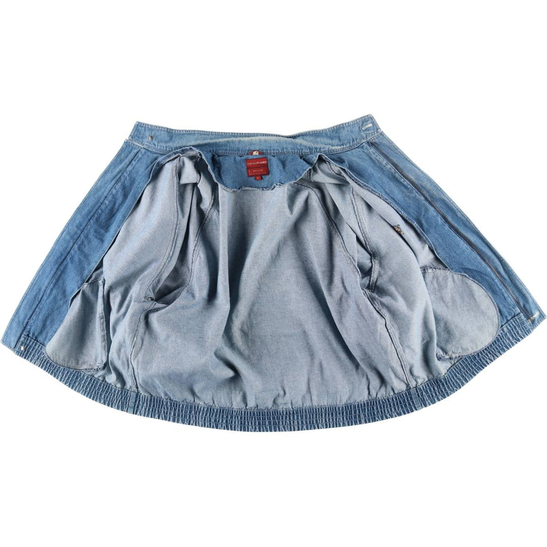 70'S Ralph Lauren Chaps Denim Harrington Jacket Swing Top Men's L Size Vintage /evb009963