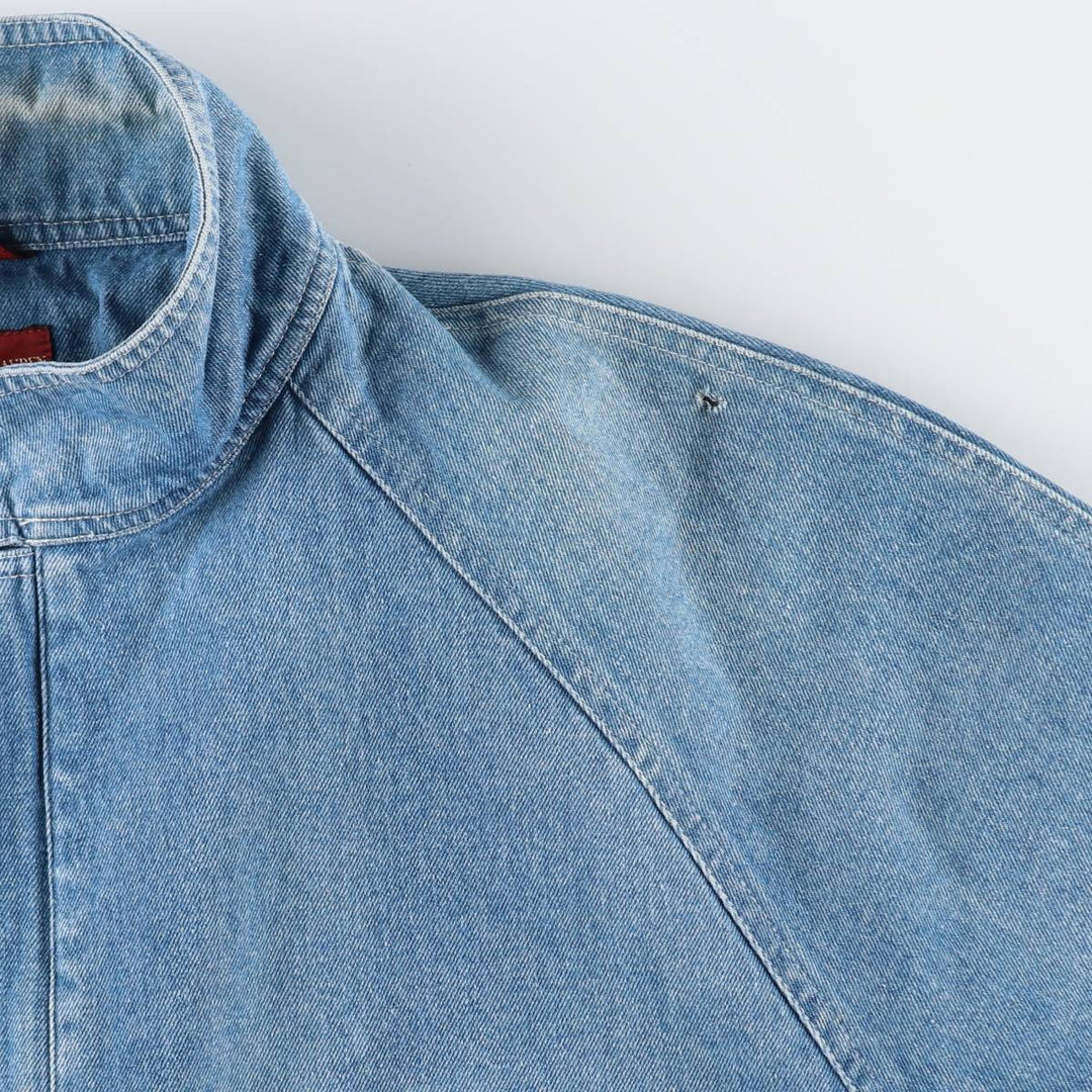 70'S Ralph Lauren Chaps Denim Harrington Jacket Swing Top Men's L Size Vintage /evb009963