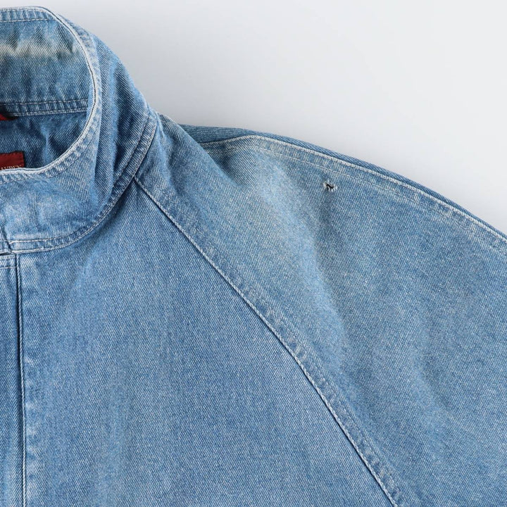 70'S Ralph Lauren Chaps Denim Harrington Jacket Swing Top Men's L Size Vintage /evb009963