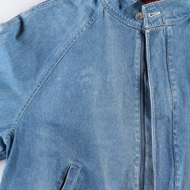 70'S Ralph Lauren Chaps Denim Harrington Jacket Swing Top Men's L Size Vintage /evb009963