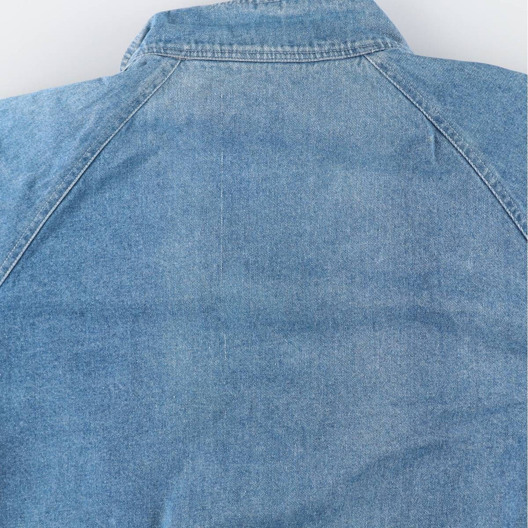 70'S Ralph Lauren Chaps Denim Harrington Jacket Swing Top Men's L Size Vintage /evb009963