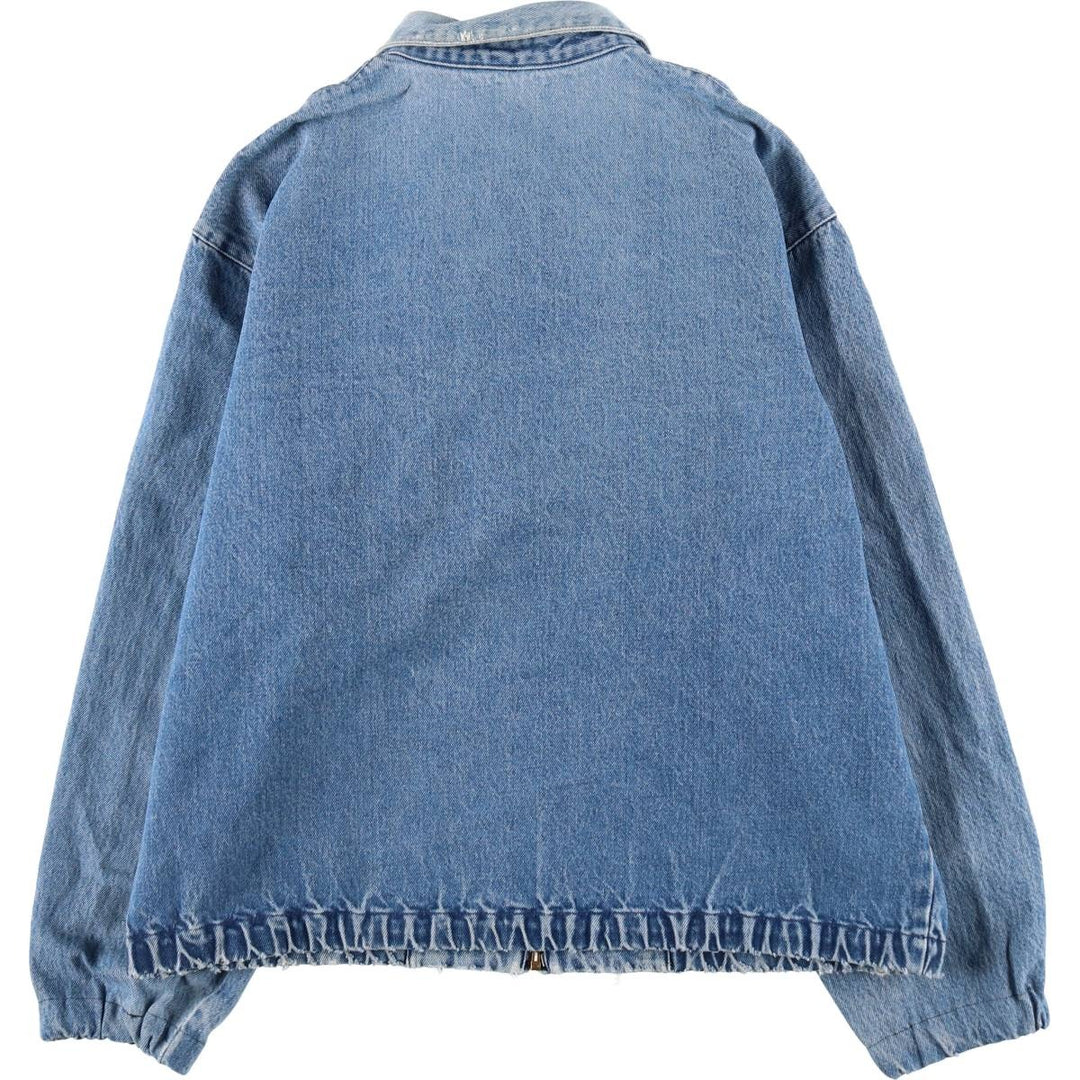 90'S Polo by Ralph Lauren denim swing top sports jacket made in USA men's size M vintage /evb009965