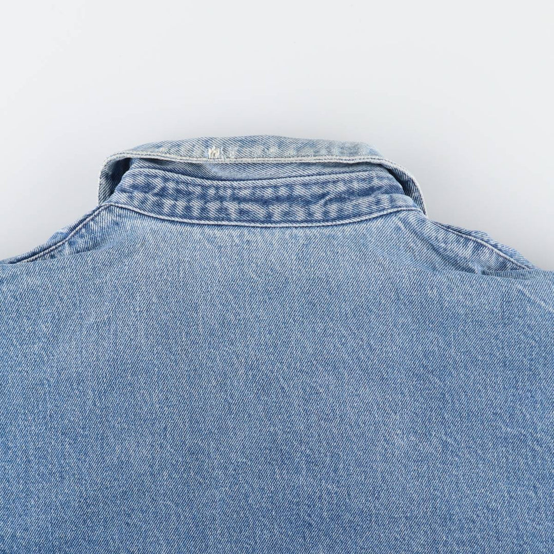 90'S Polo by Ralph Lauren denim swing top sports jacket made in USA men's size M vintage /evb009965