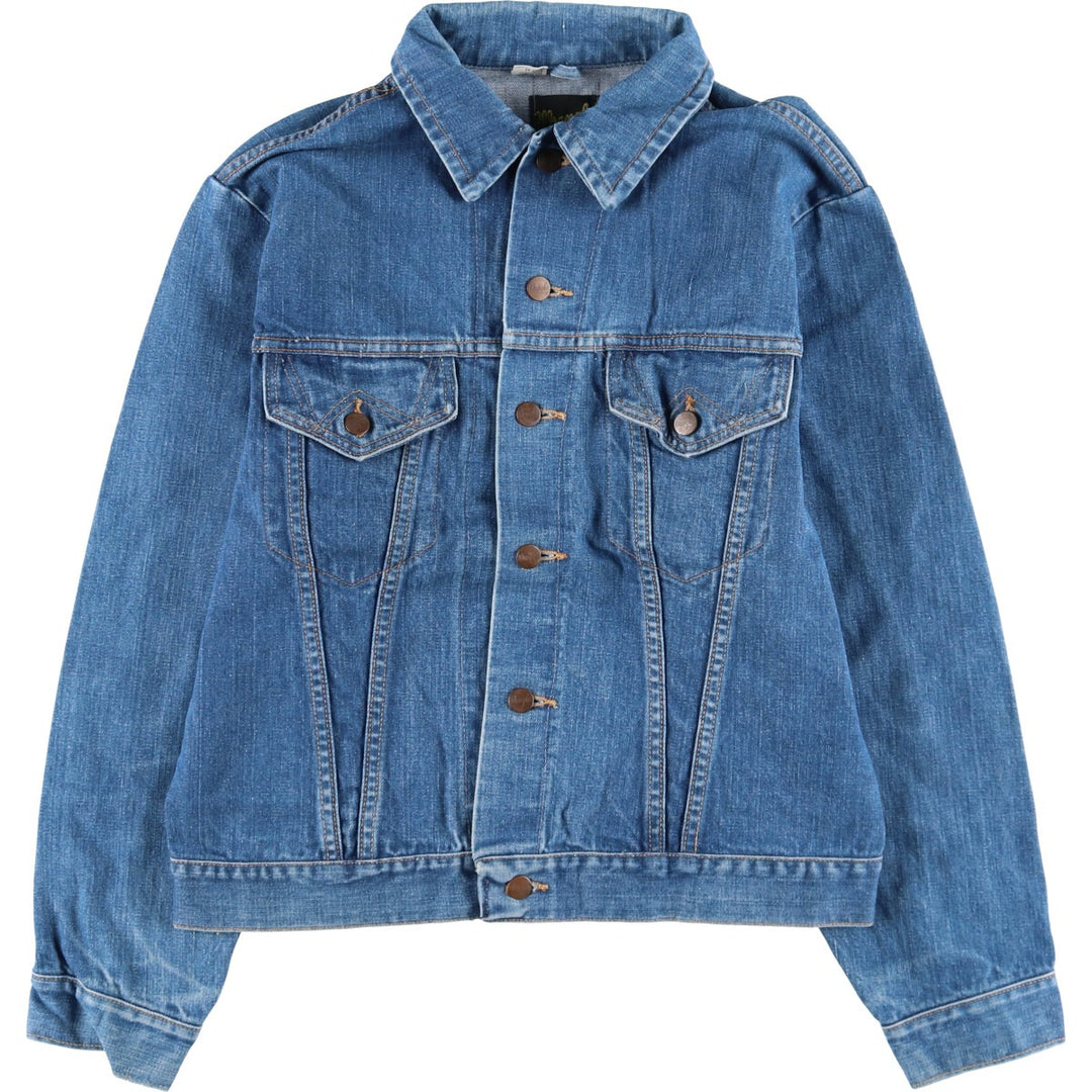 Vintage 70'S Wrangler black tag denim jacket, made in USA, size S, men's size /evb009977