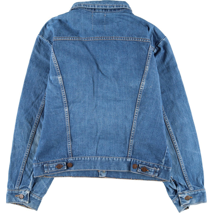 Vintage 70'S Wrangler black tag denim jacket, made in USA, size S, men's size /evb009977