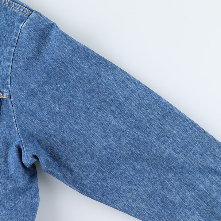 Vintage 70'S Wrangler black tag denim jacket, made in USA, size S, men's size /evb009977