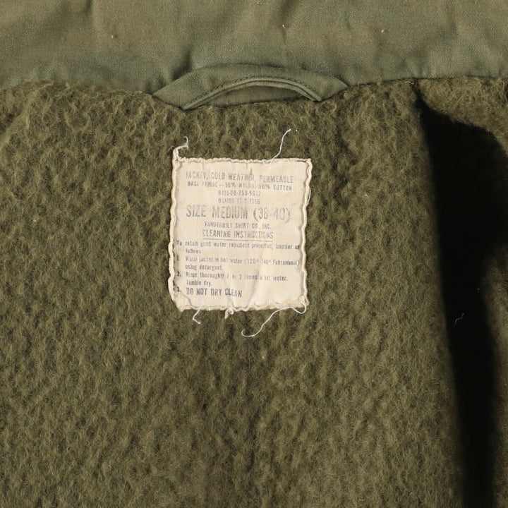 70'S US military A-2 military deck jacket made in USA MEDIUM (38-40) equivalent to men's M Vintage /evb009987