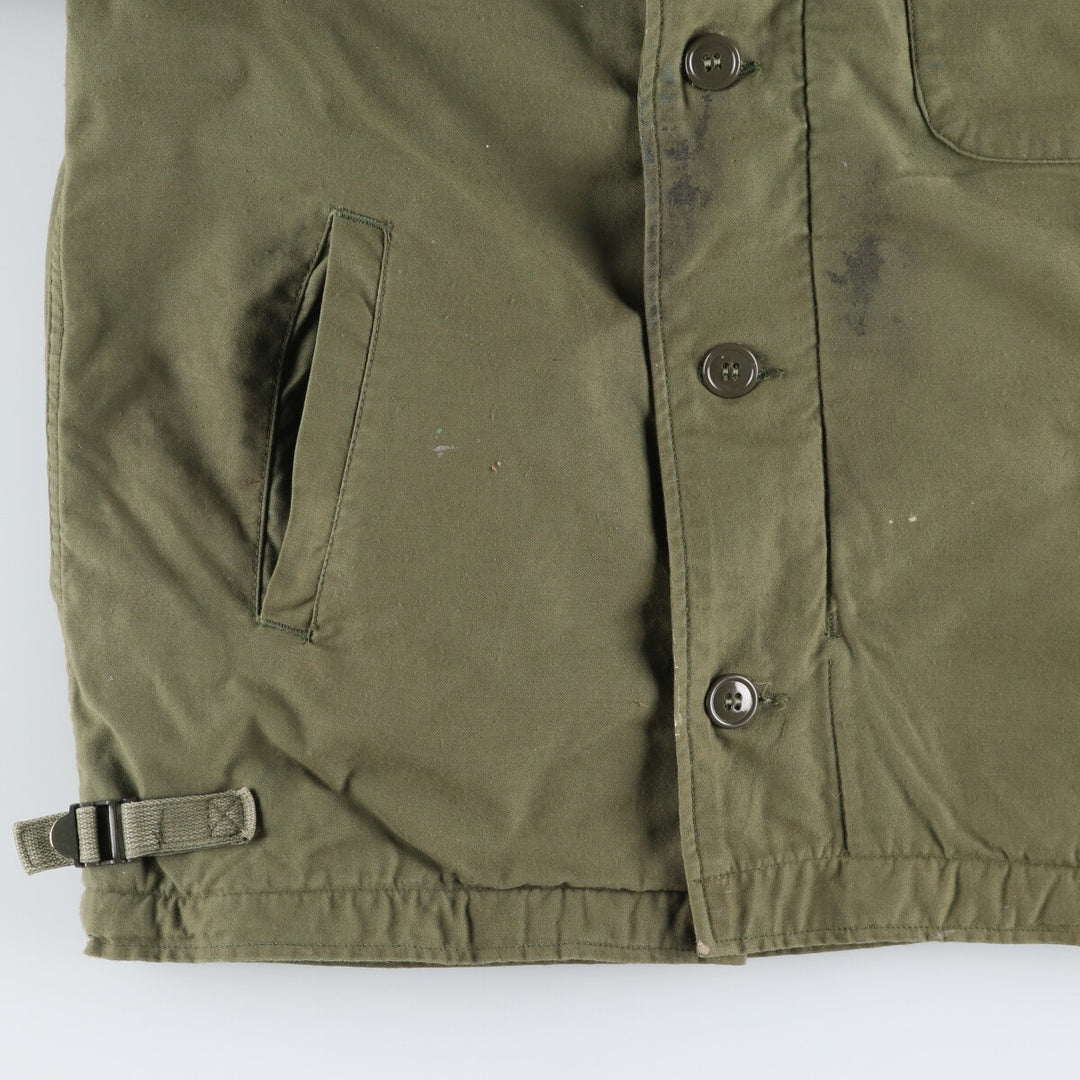 70'S US military A-2 military deck jacket made in USA MEDIUM (38-40) equivalent to men's M Vintage /evb009987