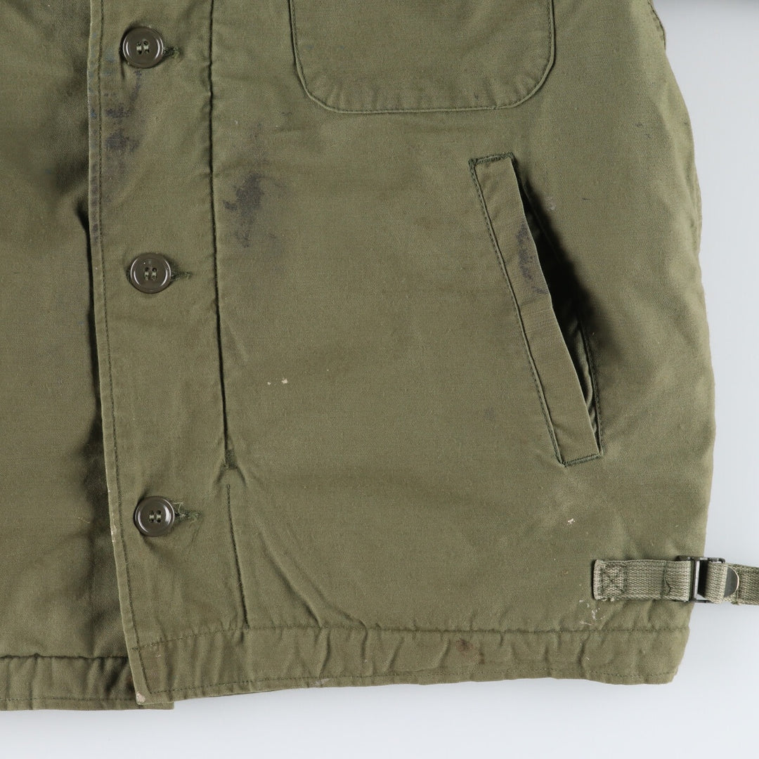 70'S US military A-2 military deck jacket made in USA MEDIUM (38-40) equivalent to men's M Vintage /evb009987