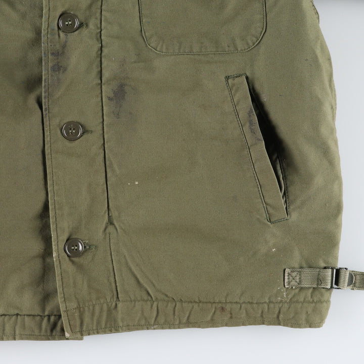 70'S US military A-2 military deck jacket made in USA MEDIUM (38-40) equivalent to men's M Vintage /evb009987