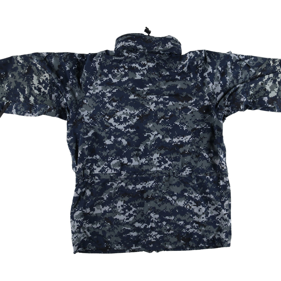 00'S US Military Camouflage Pattern NWU Digital Camo USNAVY GORE-TEX Working Jacket Military Jacket Made in USA Men's M /evb010072