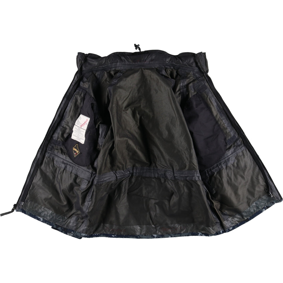 00'S US Military Camouflage Pattern NWU Digital Camo USNAVY GORE-TEX Working Jacket Military Jacket Made in USA Men's M /evb010072