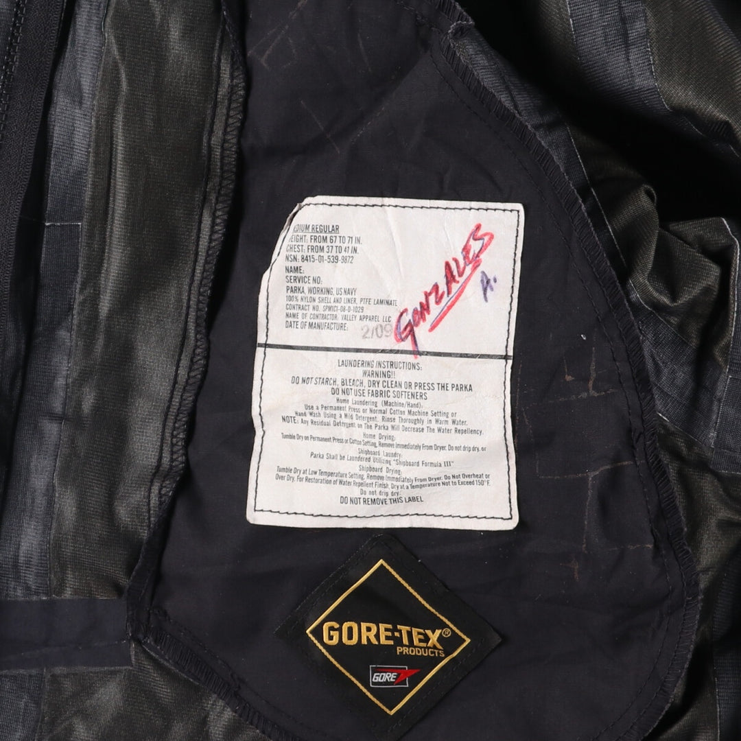 00'S US Military Camouflage Pattern NWU Digital Camo USNAVY GORE-TEX Working Jacket Military Jacket Made in USA Men's M /evb010072