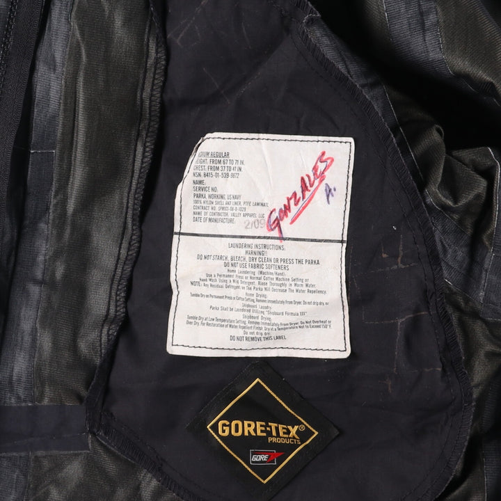 00'S US Military Camouflage Pattern NWU Digital Camo USNAVY GORE-TEX Working Jacket Military Jacket Made in USA Men's M /evb010072