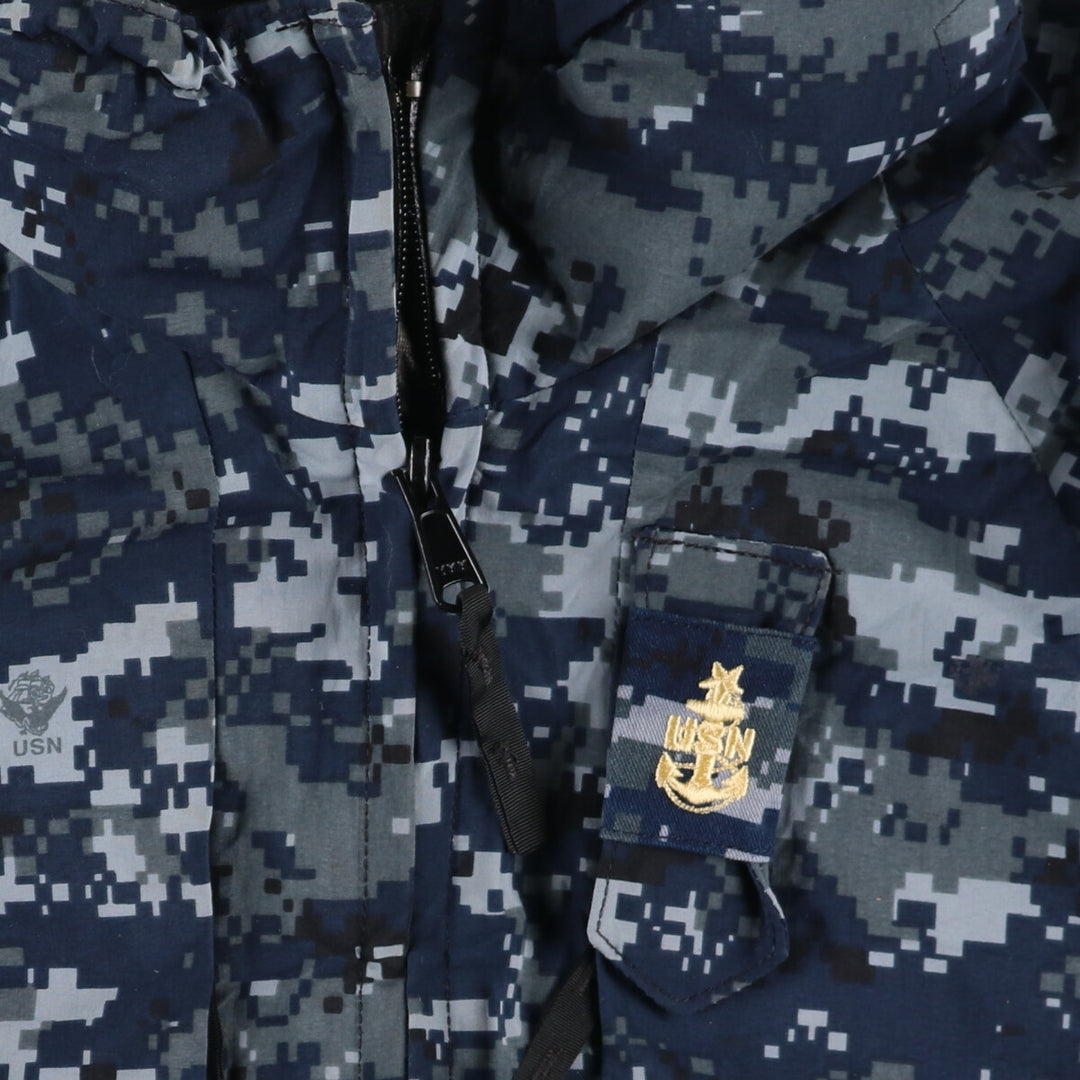 00'S US Military Camouflage Pattern NWU Digital Camo USNAVY GORE-TEX Working Jacket Military Jacket Made in USA Men's M /evb010072