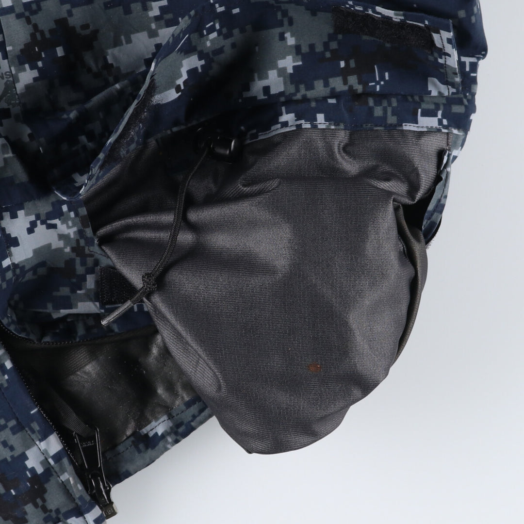 00'S US Military Camouflage Pattern NWU Digital Camo USNAVY GORE-TEX Working Jacket Military Jacket Made in USA Men's M /evb010072