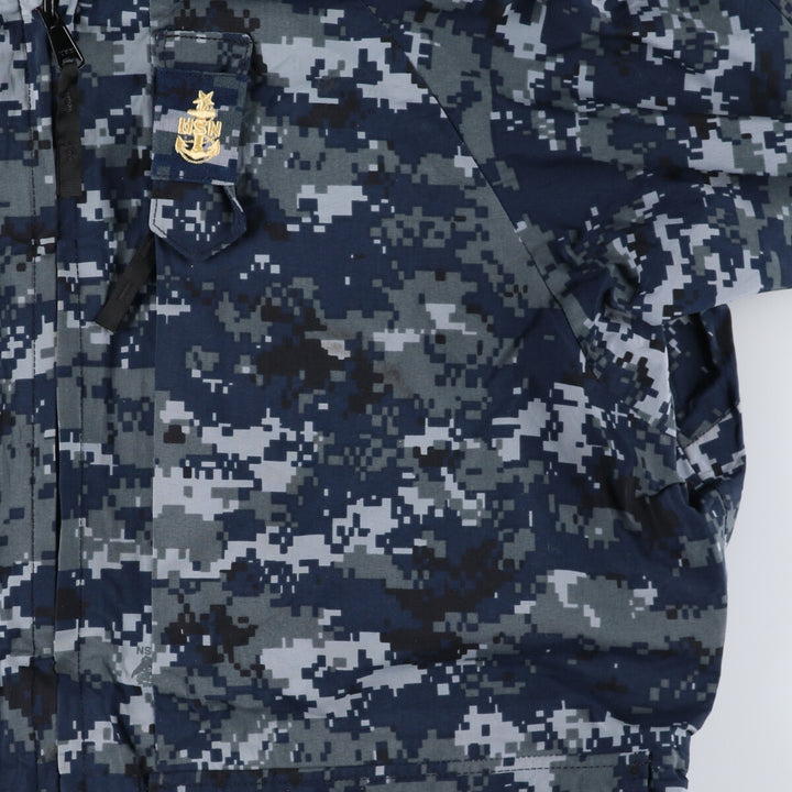 00'S US Military Camouflage Pattern NWU Digital Camo USNAVY GORE-TEX Working Jacket Military Jacket Made in USA Men's M /evb010072