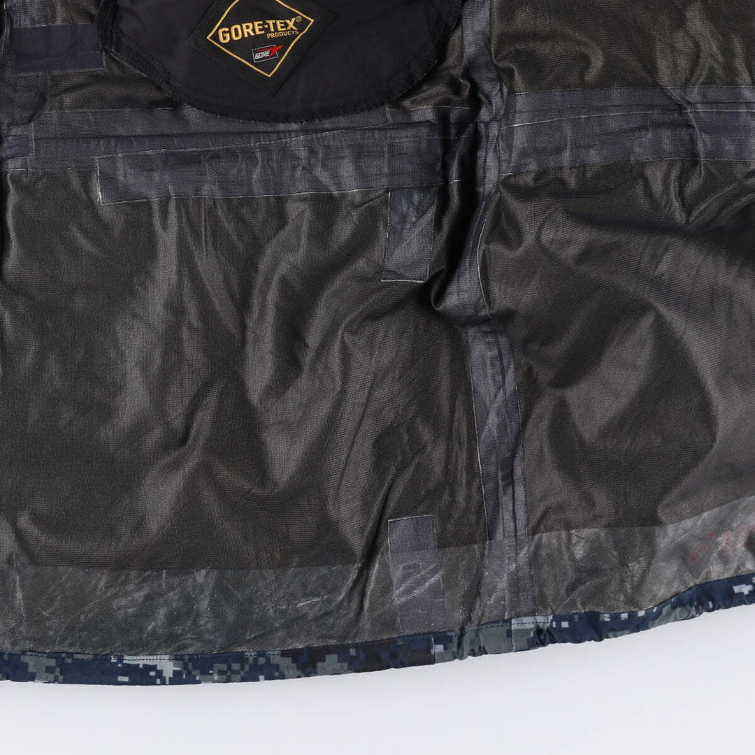 00'S US Military Camouflage Pattern NWU Digital Camo USNAVY GORE-TEX Working Jacket Military Jacket Made in USA Men's M /evb010072