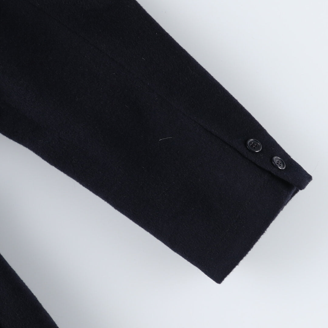 Yves Saint Laurent Double-breasted Peaked Lapel Wool Chesterfield Coat Made in Spain Men's L size /evb010076