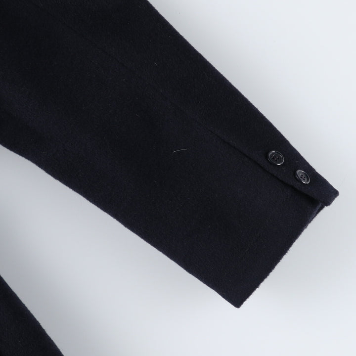 Yves Saint Laurent Double-breasted Peaked Lapel Wool Chesterfield Coat Made in Spain Men's L size /evb010076